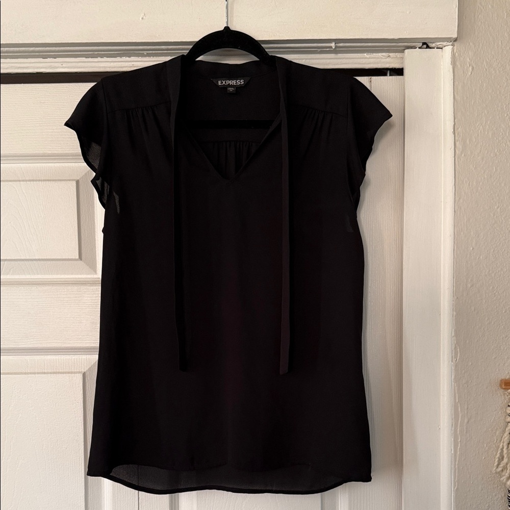 Express ruffled sleeved blouse